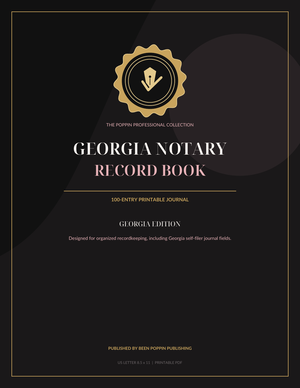 Georgia Notary Record Book book cover